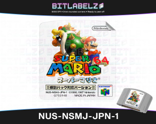 Super Mario 64 (Shindou Pak Taiou Version) - Nintendo 64 Label [NUS-NSMJ-JPN-1]