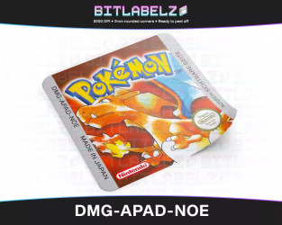 Pokemon Rote Edition Game Boy Label [DMG-APAD-NOE]