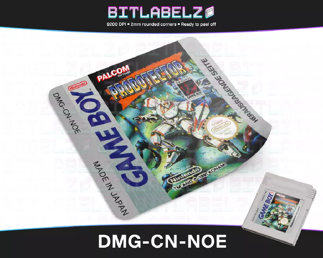 Probotector Game Boy Label [DMG-CN-NOE]