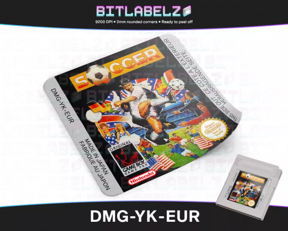 Soccer Game Boy Label [DMG-YK-EUR]