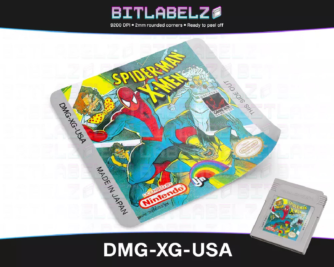 Spider-Man and the X-Men: Arcade's Revenge - Game Boy Label [DMG-XG-USA]