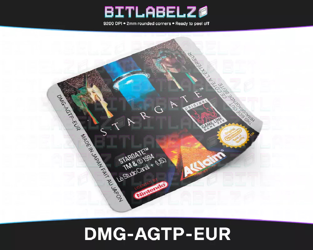 Stargate - Game Boy Label [DMG-AGTP-EUR]