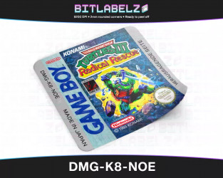 Teenage Mutant Ninja Turtles III: Radical Rescue Game Boy Label [DMG-K8-NOE]