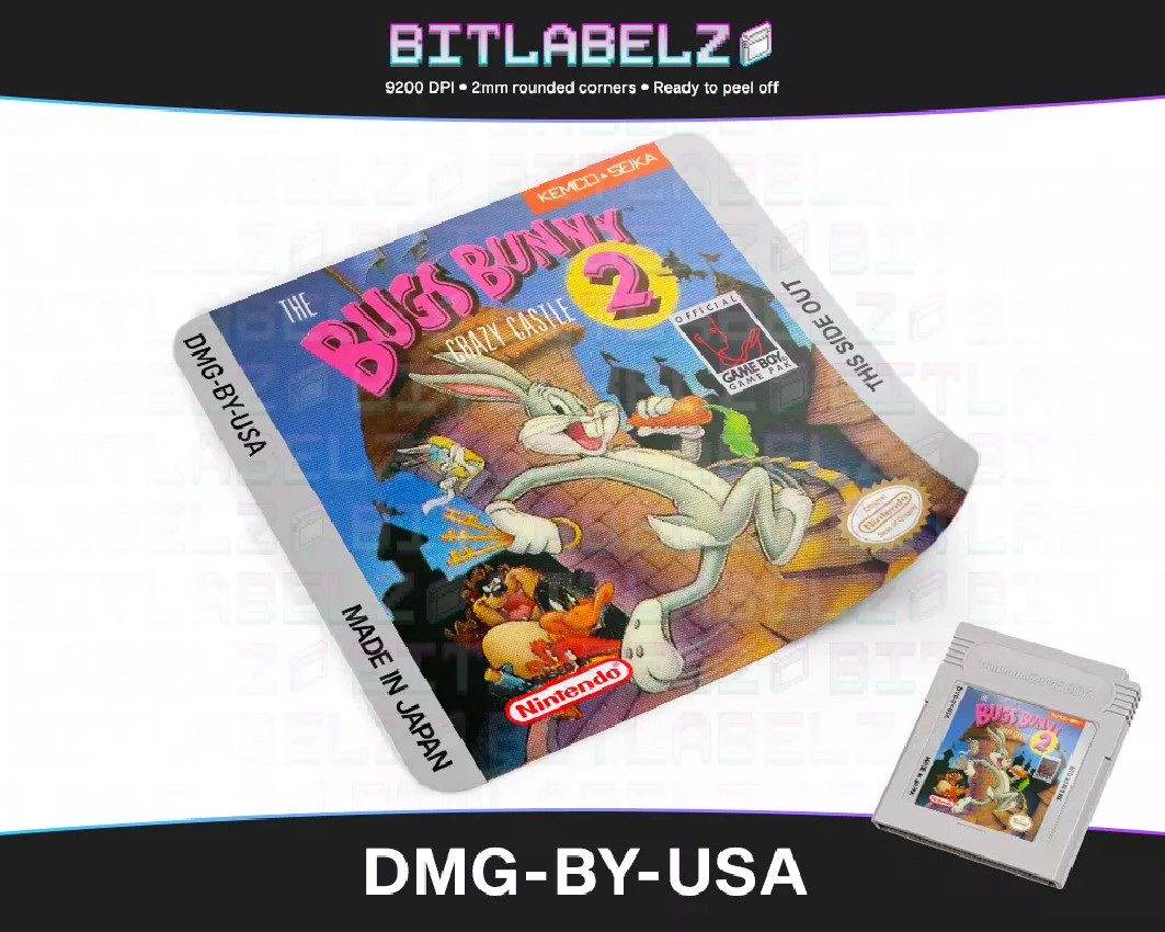 The Bugs Bunny Crazy Castle 2 - Game Boy Label [DMG-BY-USA]