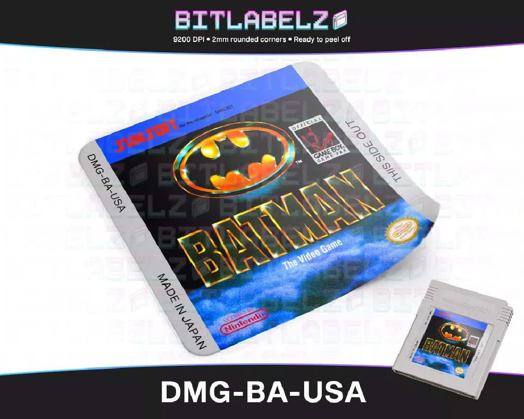 Batman: The Video Game - Game Boy Label [DMG-BA-USA]