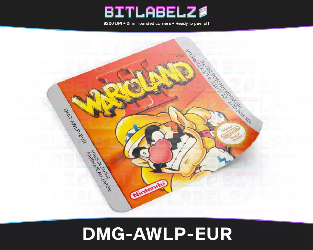 Wario Land 2 - Game Boy Label [DMG-AWLP-EUR]