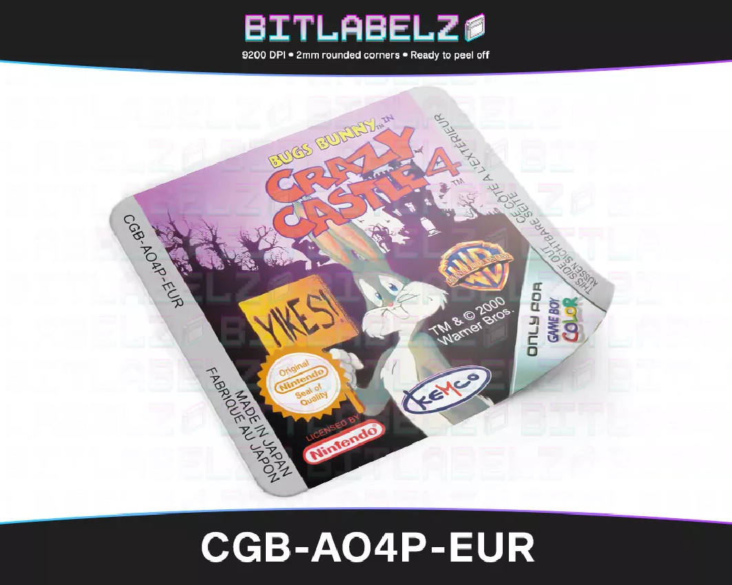 Bugs Bunny: Crazy Castle 4 - Game Boy Color Label [CGB-AO4P-EUR]