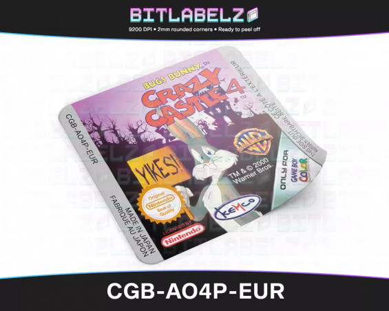 Bugs Bunny: Crazy Castle 4 - Game Boy Color Label [CGB-AO4P-EUR]