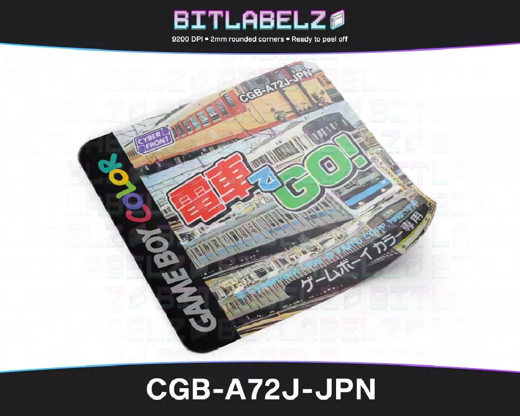 Densha de Go! - Game Boy Color Label [CGB-A72J-JPN]