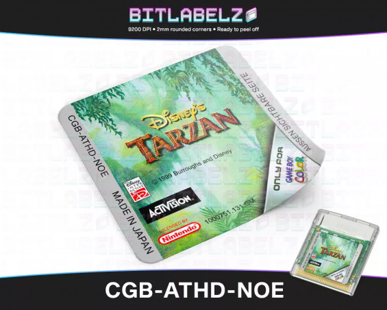 Disney's Tarzan - Game Boy Color Label [CGB-ATHD-NOE]