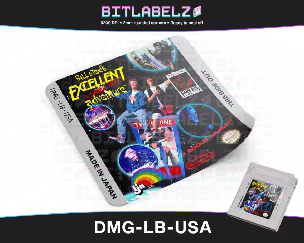 Bill & Ted's Excellent Adventure - Game Boy Label [DMG-LB-USA]