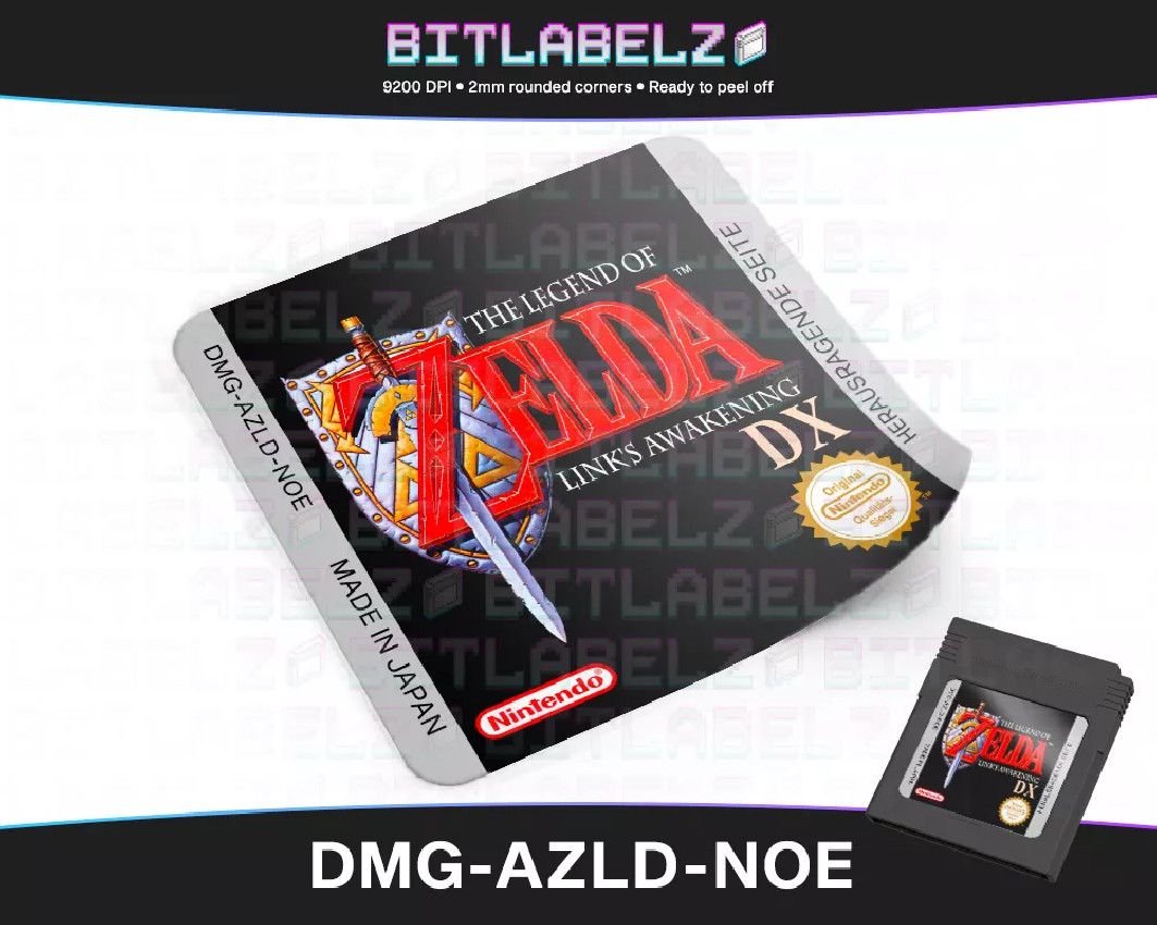 The Legend of Zelda: Link’s Awakening DX - Game Boy Color Label [DMG-AZLD-NOE]