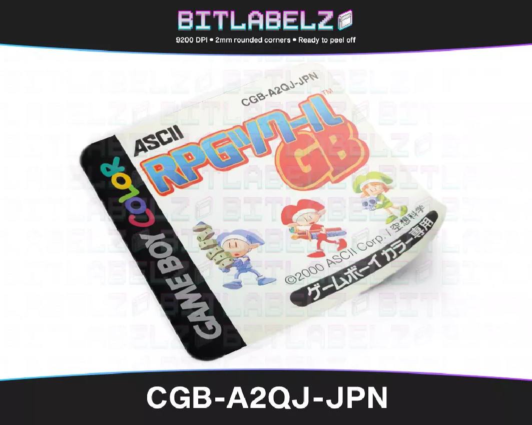 RPG Tsukuru GB - Game Boy Color Label [CGB-A2QJ-JPN]