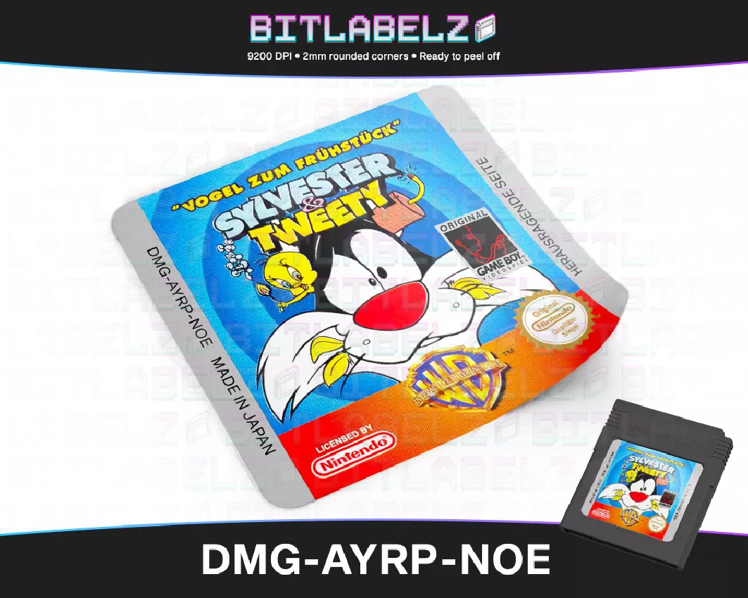 Sylvester & Tweety - Vogel zum Frühstück - Game Boy Color Label [CGB-AYRP-NOE]