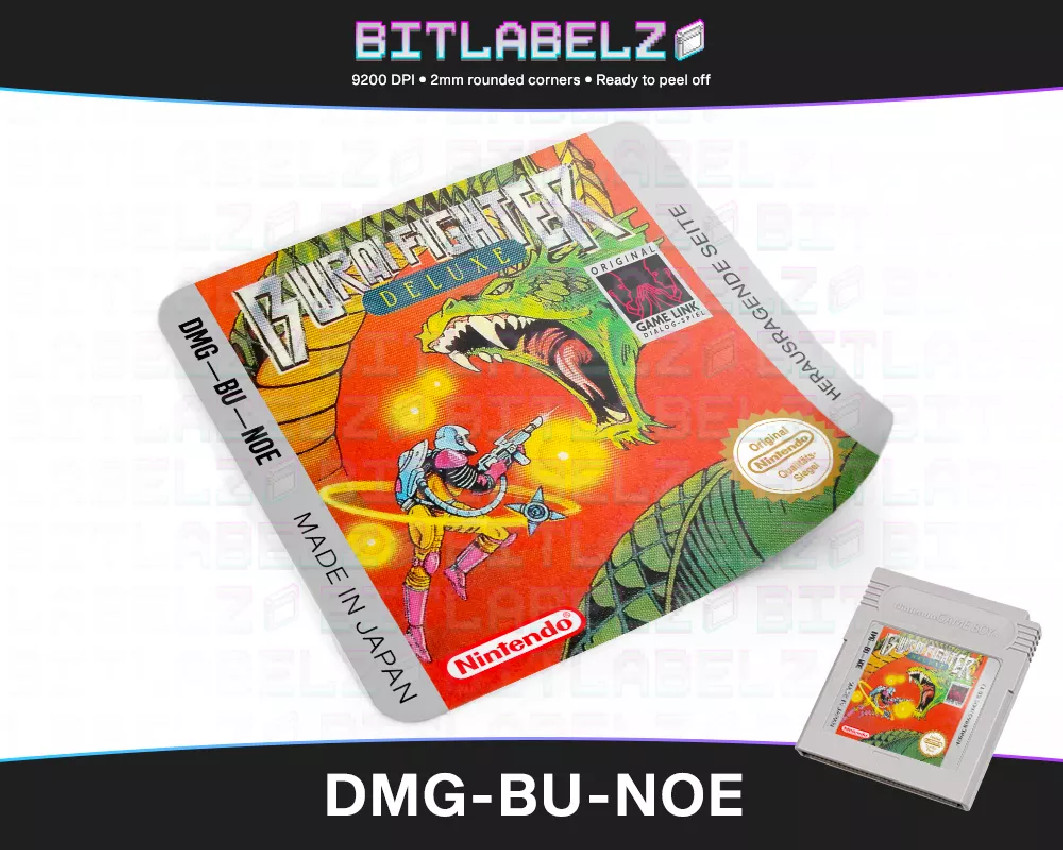 Burai Fighter Deluxe - Game Boy Label [DMG-BU-NOE]