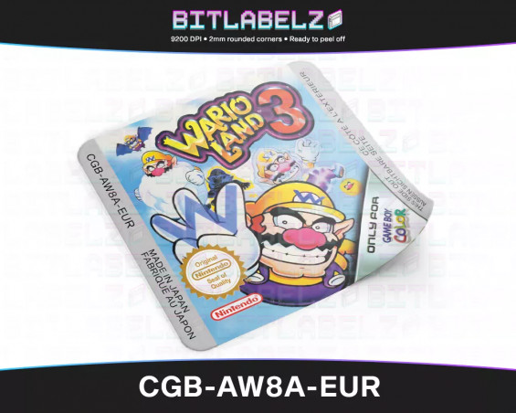 Wario Land 3 - Game Boy Color Label [CGB-AW8A-EUR]