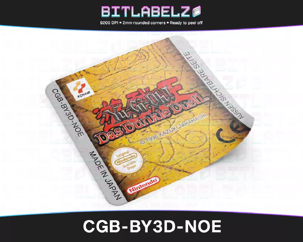 Yu-Gi-Oh! - Das dunkle Duell - Game Boy Color Label [CGB-BY3D-NOE]