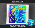 Pokemon Crystal - Holografisches Game Boy Label [CGB-BYTE-USA]