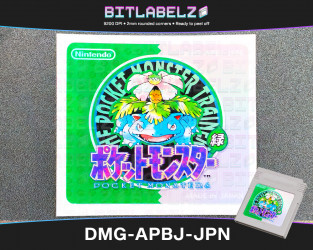 Pokemon Green - Holographic Game Boy Label [DMG-APBJ-JPN]