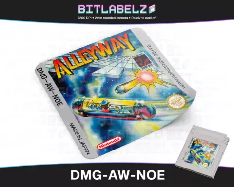 Alleyway - Étiquette Game Boy [DMG-AW-NOE]