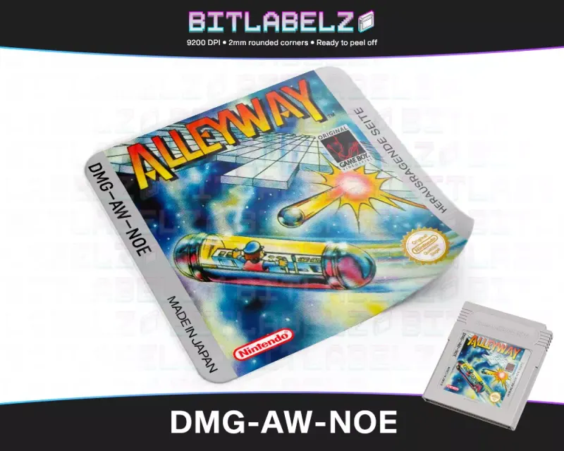Alleyway - Etichetta Game Boy [DMG-AW-NOE]