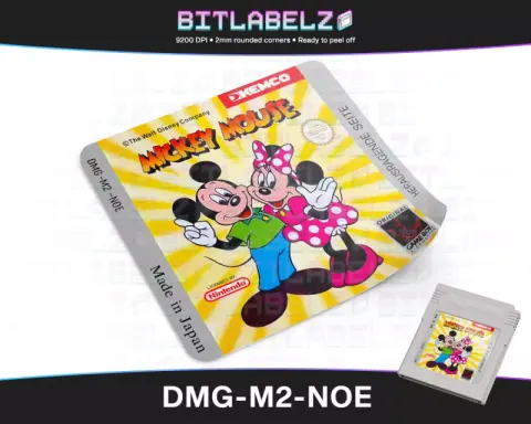 Mickey Mouse - Étiquette Game Boy [DMG-M2-NOE]