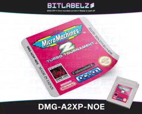 Micro Machines 2 : Turbo Tournament - Etichetta Game Boy [DMG-A2XP-NOE]