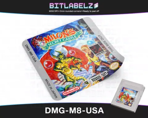 Milon's Secret Castle - Etichetta Game Boy [DMG-M8-USA]