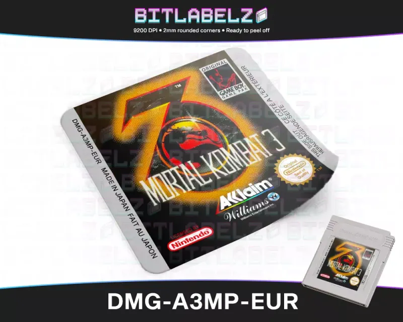 Mortal Kombat 3 - Etichetta Game Boy [DMG-A3MP-EUR]