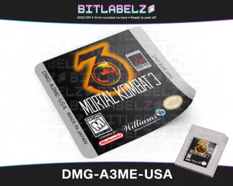 Mortal Kombat 3 - Etichetta Game Boy [DMG-A3ME-USA]