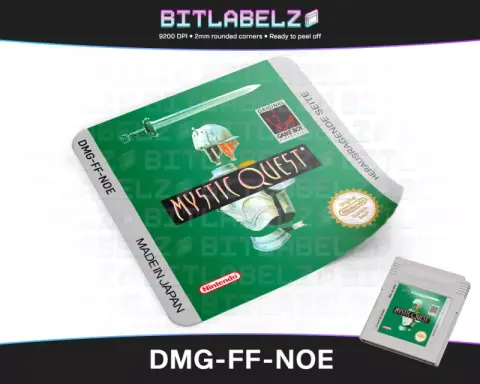 Mystic Quest - Étiquette Game Boy [DMG-FF-NOE]