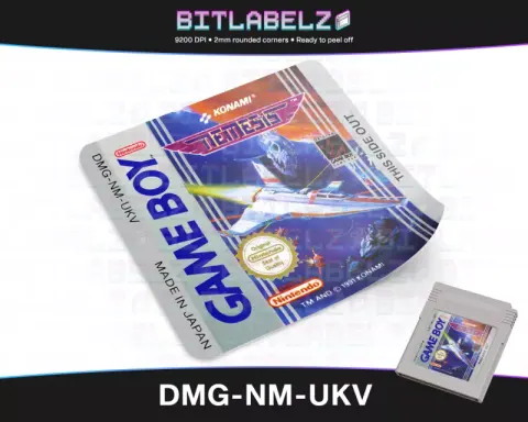 Nemesis - Etichetta Game Boy [DMG-NM-UKV]