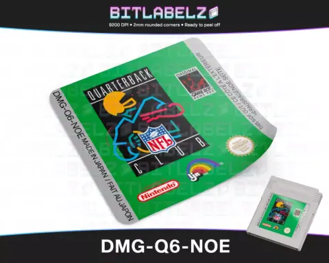 NFL Quarterback Club - Étiquette Game Boy [DMG-Q6-NOE]
