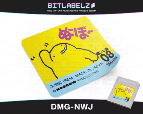 Noobow - Etichetta Game Boy [DMG-NWK]