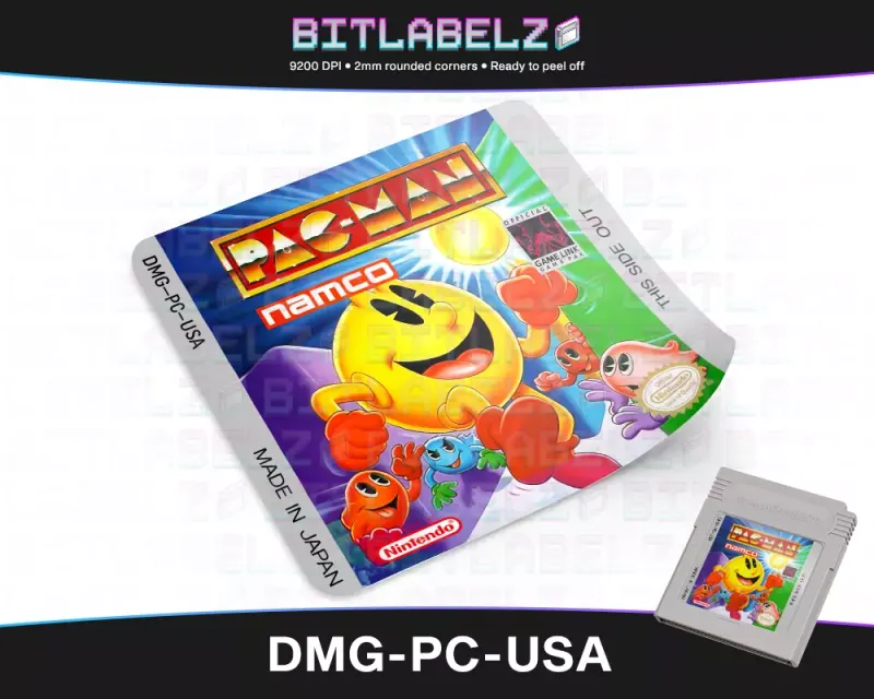 Pac-Man - Etichetta Game Boy [DMG-PC-USA]
