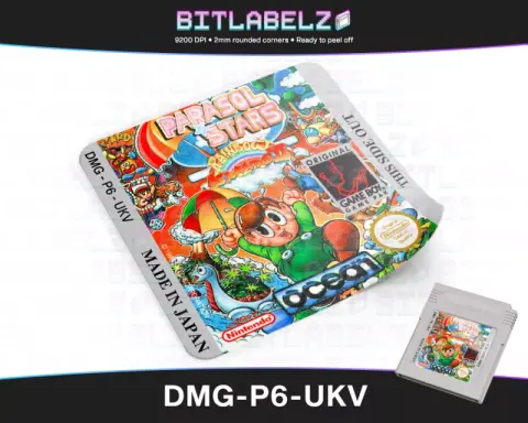 Parasol Stars: The Story Of Rainbow Islands 2 - Etichetta Game Boy [DMG-P6-UKV]