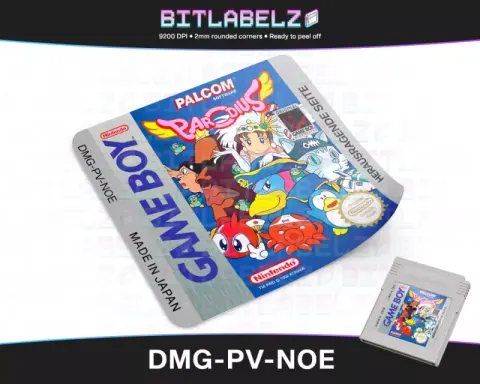 Parodius - Etichetta Game Boy [DMG-PV-NOE]