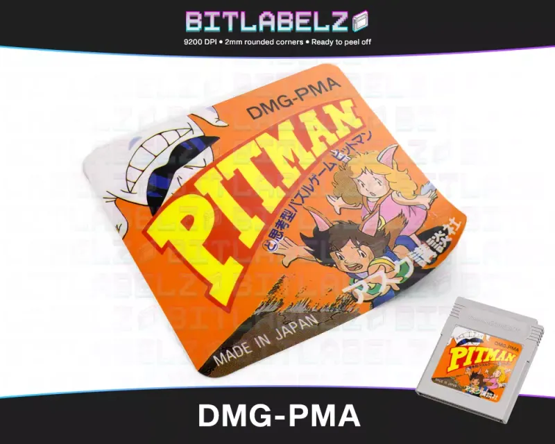 Pitman - Etichetta Game Boy [DMG-PMA]