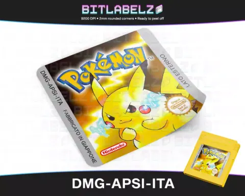 Pokemon Versione Gialla - Etichetta Game Boy [DMG-APSI-ITA]