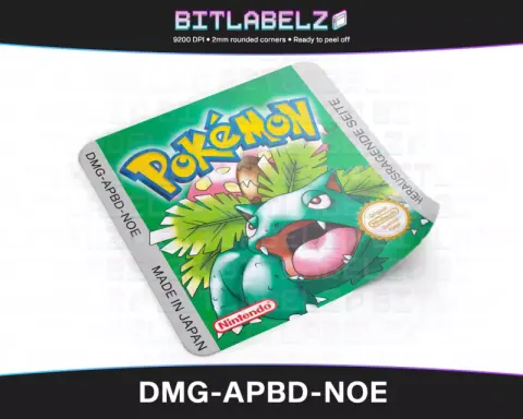 Pokemon Grüne Edition - Etichetta Game Boy [DMG-APBD-NOE]