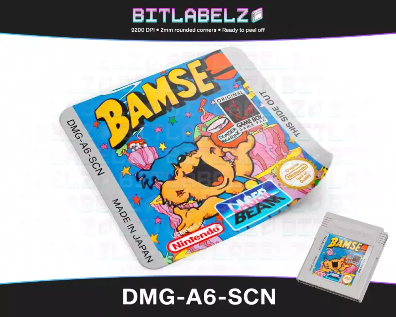 Bamse - Etichetta Game Boy [DMG-A6-SCN]
