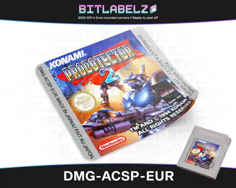 Probotector 2 - Etichetta Game Boy [DMG-ACSP-EUR]