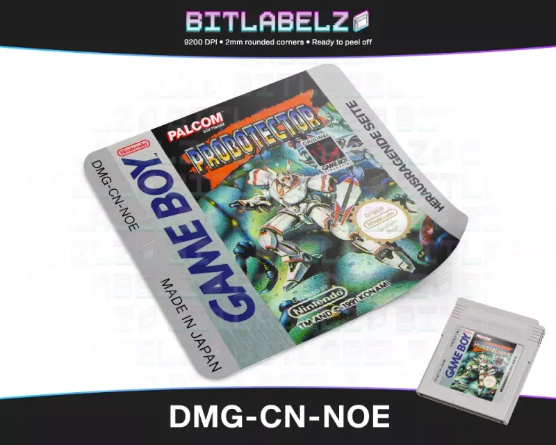 Probotector - Etichetta Game Boy [DMG-CN-NOE]