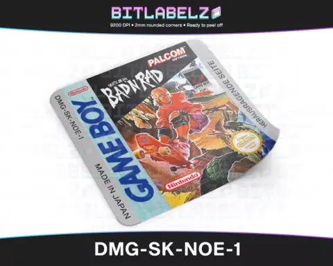 Skate or Die: Bad 'N Rad - Etichetta Game Boy [DMG-SK-NOE-1]