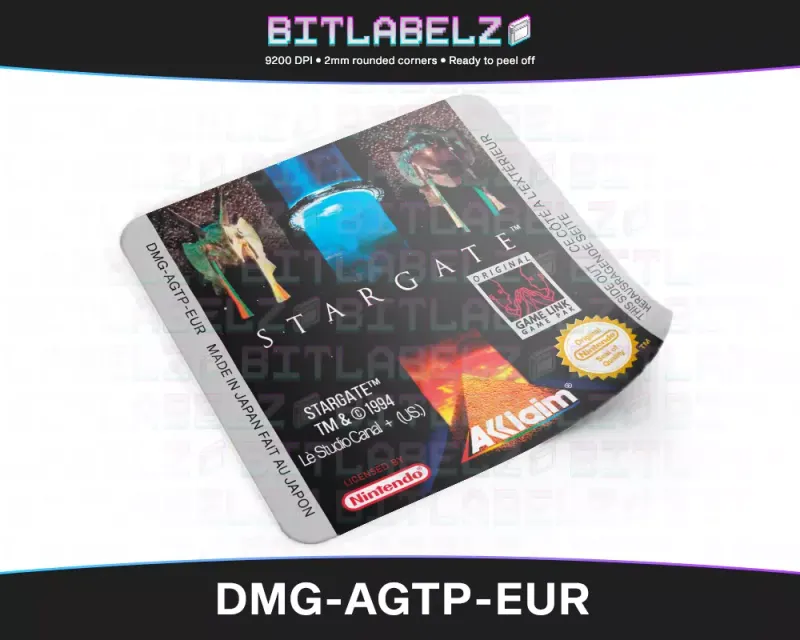 Stargate - Etichetta Game Boy [DMG-AGTP-EUR]