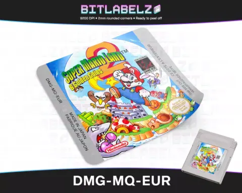Super Mario Land 2 - Game Boy Label [DMG-MQ-EUR]