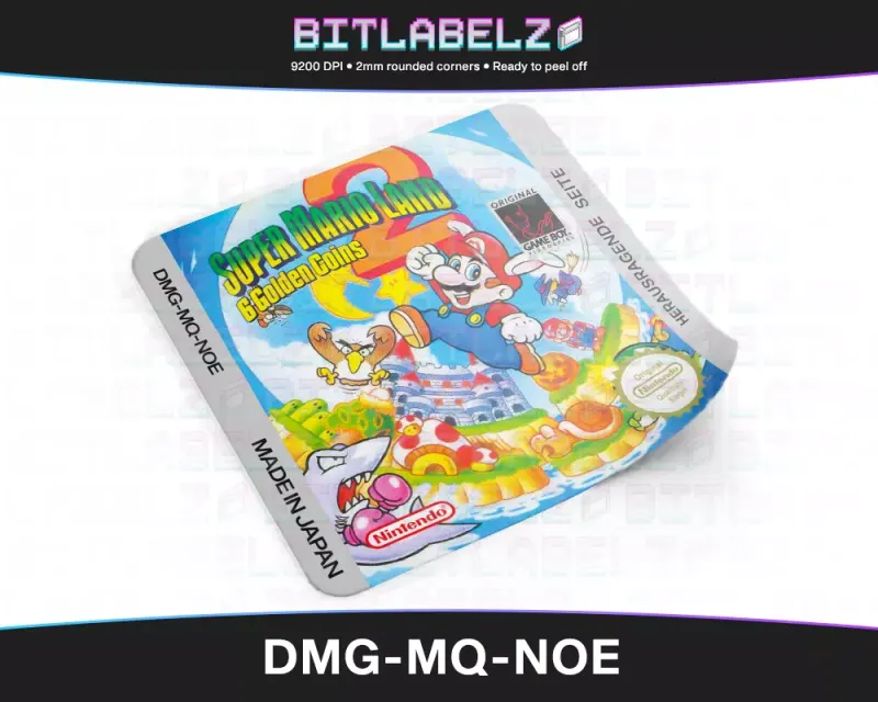 Super Mario Land 2 - Etichetta Game Boy [DMG-MQ-NOE]