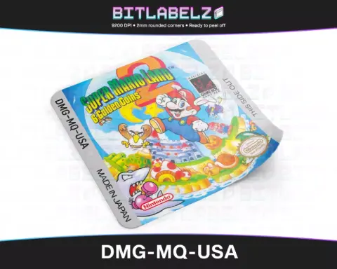 Super Mario Land 2 - Etichetta Game Boy [DMG-MQ-USA]