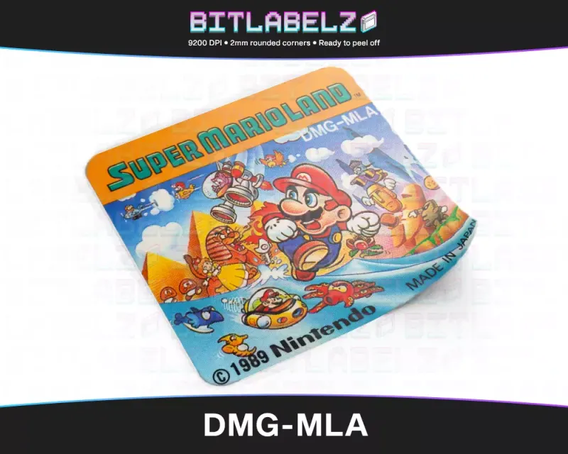 Super Mario Land - Etichetta Game Boy [DMG-MLA]