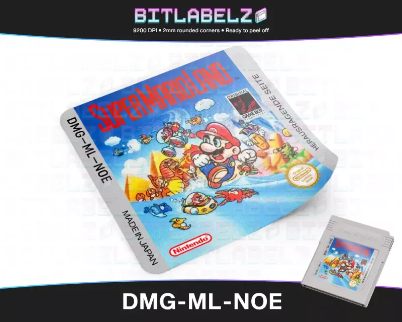 Super Mario Land - Etichetta Game Boy [DMG-ML-NOE]